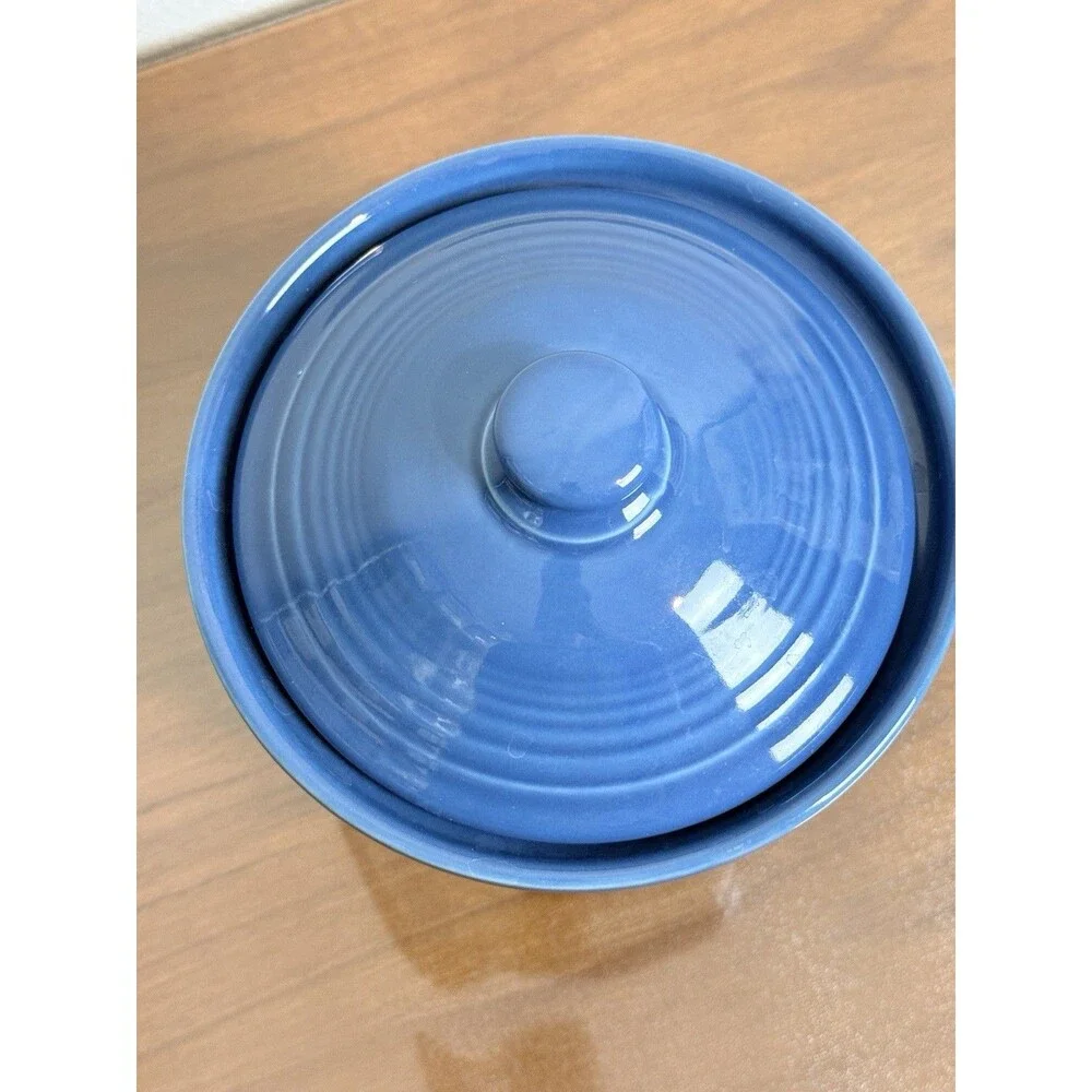Fiesta Ware 2qt Medium Canister With Lid Lapis Blue
